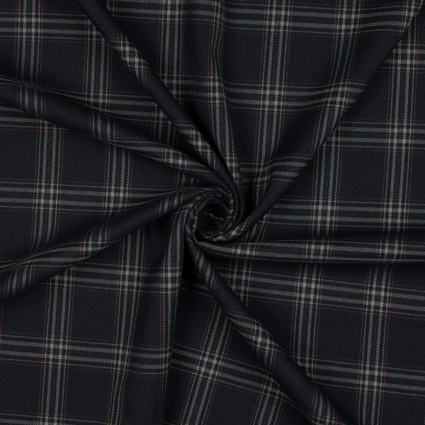 Tartan Check 070 Navy/Grey/Red