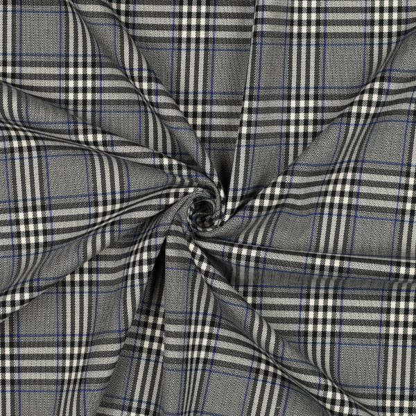 Tartan Check 071 Grey/Black/Cobalt