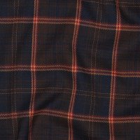Tartan Check 072 Navy/Brown/Camel