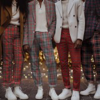 Scottish Check 003 Navy