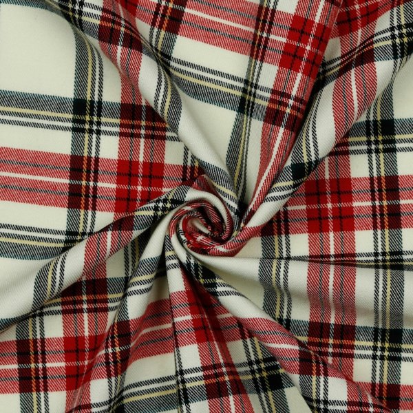 Scottish Check 005 Ecru