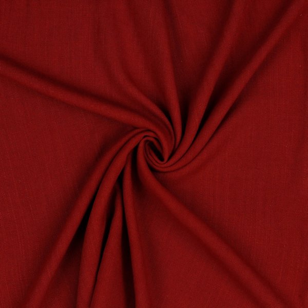 Leinen Viskose Washed 013 Dark Red