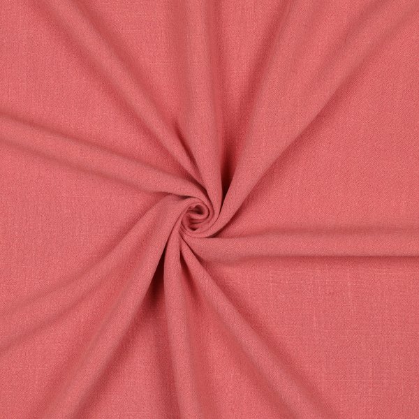Leinen Viskose Washed 014 Coral