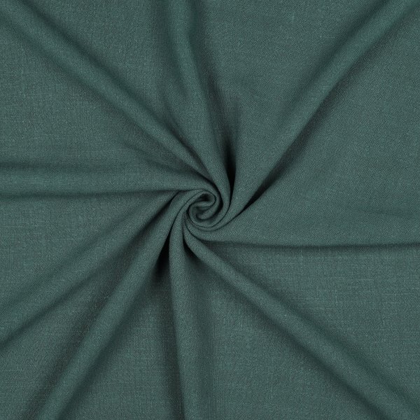Leinen Viskose Washed 025 Dark Green