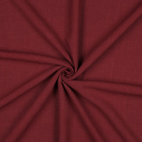 Leinen Viskose Washed 038 Wine Red