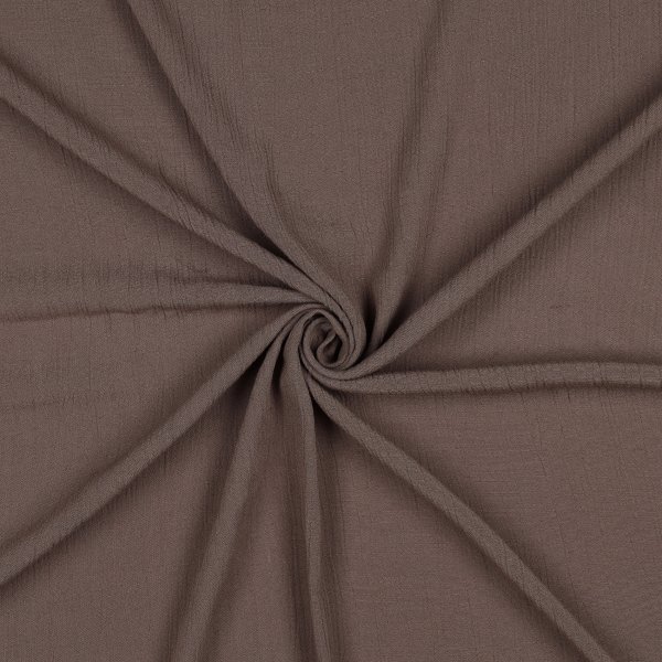 Leinen Viskose Crinkle 019 Taupe