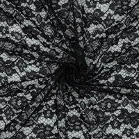 Spitzenstoff 2 Seitig 001 Schwarz