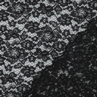 Spitzenstoff 2 Seitig 001 Schwarz