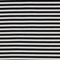 Jersey Yarn Dyed Stripes 001 Schwarz