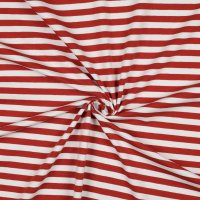Jersey Yarn Dyed Stripes 005 Brique