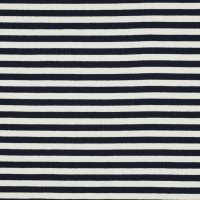 Rib Yarn Dyed Stripes 001 Navy/Ecru