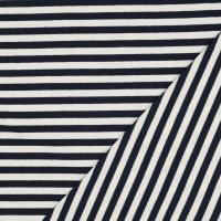 Rib Yarn Dyed Stripes 001 Navy/Ecru