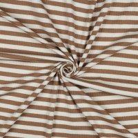 Rib Yarn Dyed Stripes 002 Cinnamon