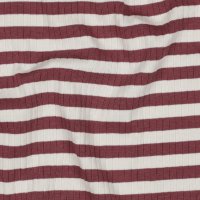 Rib Yarn Dyed Stripes 004 Dark Blush