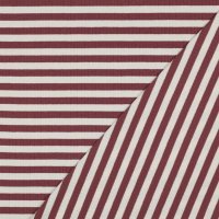 Rib Yarn Dyed Stripes 004 Dark Blush