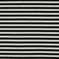 Rib Yarn Dyed Stripes 005 Schwarz