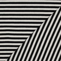 Rib Yarn Dyed Stripes 005 Schwarz
