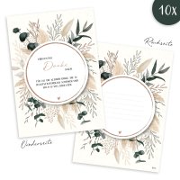 Dankeskarten 10er Set