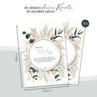 Dankeskarten 10er Set