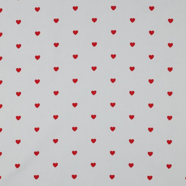 Baumwollstoff Herzen