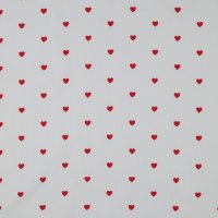 Baumwollstoff Herzen