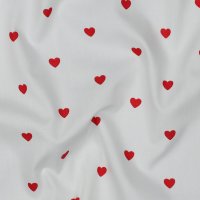 Baumwollstoff Herzen