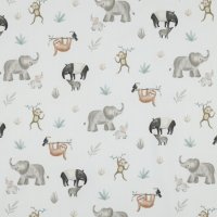 Baumwollstoff Safari Tiere