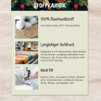 Baumwollstoff Einhörner Digital