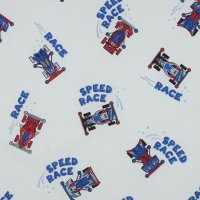 Baumwollstoff Rennwagen