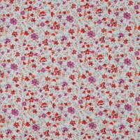 Baumwollstoff Blütenmeer White