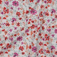 Baumwollstoff Blütenmeer White