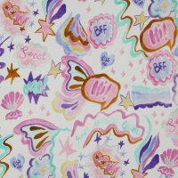 Jerseystoff Muscheln Digital