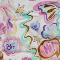 Jerseystoff Muscheln Digital