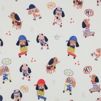 Jerseystoff Hunde Digital