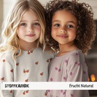 Jerseystoff Frucht Natural