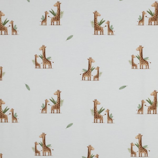 Jerseystoff Süße Giraffe Digital