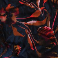 Jerseystoff Blumen Wasserfarben Optik