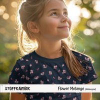 Jerseystoff Flower Melange