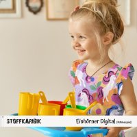 Jerseystoff Einhörner Digital