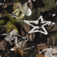 French Terry Skater Graffiti Digital Army Green