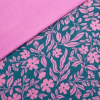 Blumen auf Petrol Set77