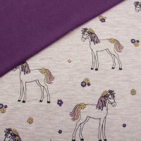 Glitzer Pferde Light Sand Set58