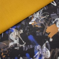 Skater Graffiti Digital Schwarz Set 13