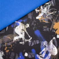 Skater Graffiti Digital Schwarz Set 12