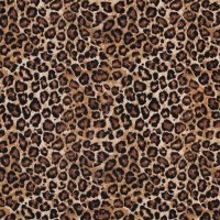 Jerseystoff Leopardenmuster Kamel