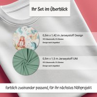 Leopardenmuster Kamel / Schwarz Set04