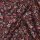Baumwollstoff Feine Blumen Bordeaux