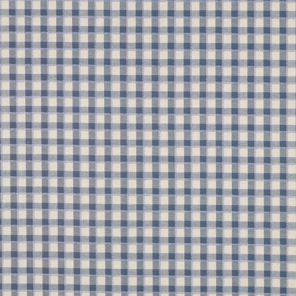 Baumwollstoff Karos Blau