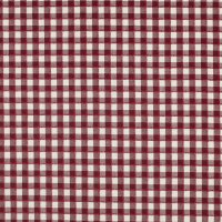 Baumwollstoff Karos Bordeaux
